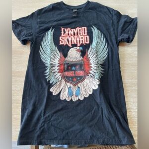 Women’s Black Cotton Lynyrd Skynyrd Short-sleeve T-shirt Small